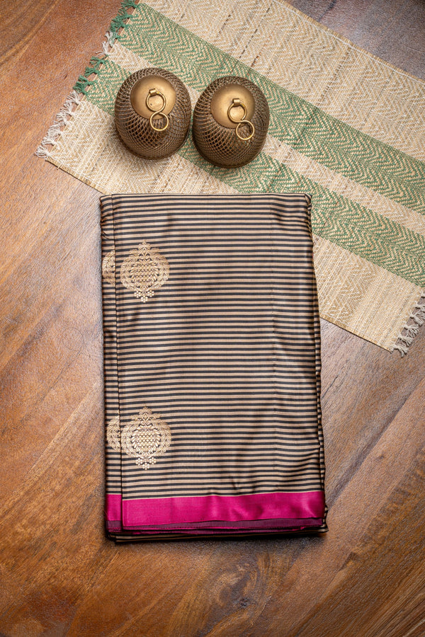 Mashru Strped Benarasi Saree