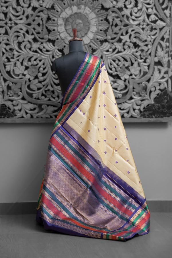 Meena Border Rich Pallu Saree