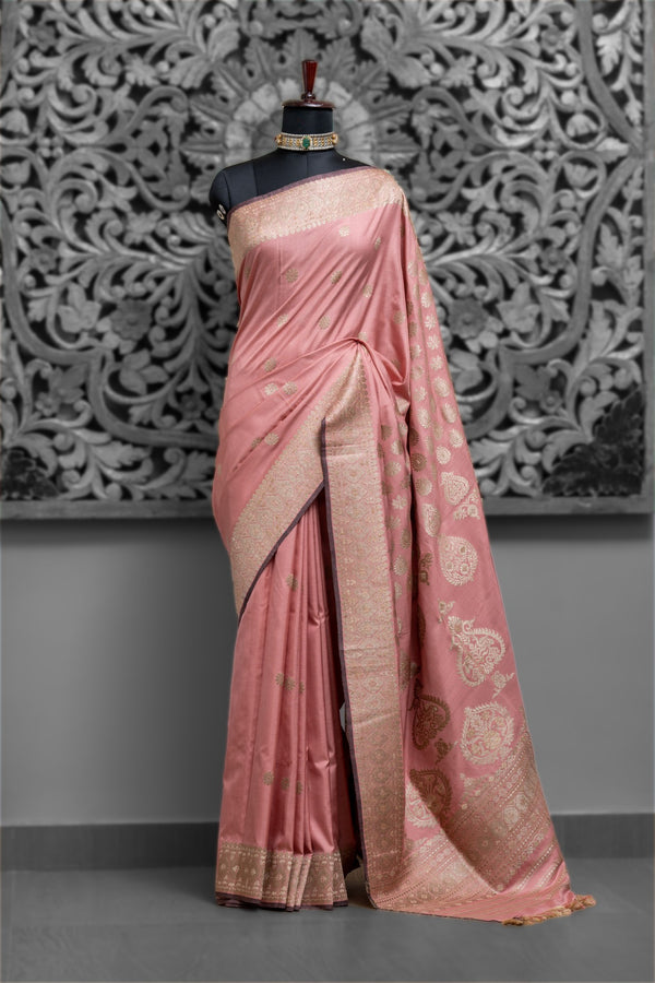 Mulberry with Tussar & Eri Silk Assam Saree