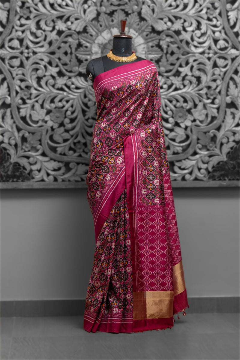Exclusive Design Pochampally Ikkat Mulberry Silk Saree