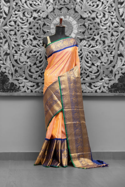 Big Border Kuttu Gadwal Saree