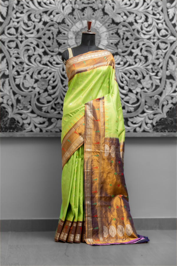 Munia Tissue Gadwal Saree