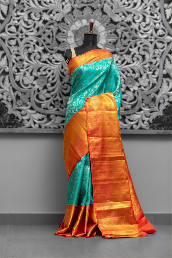 All Over Brocade Big Border Gadwal Saree