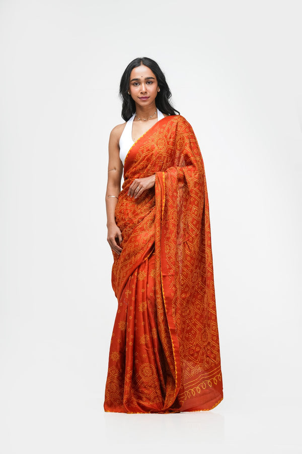 Traditional Rai Bandhni Saree