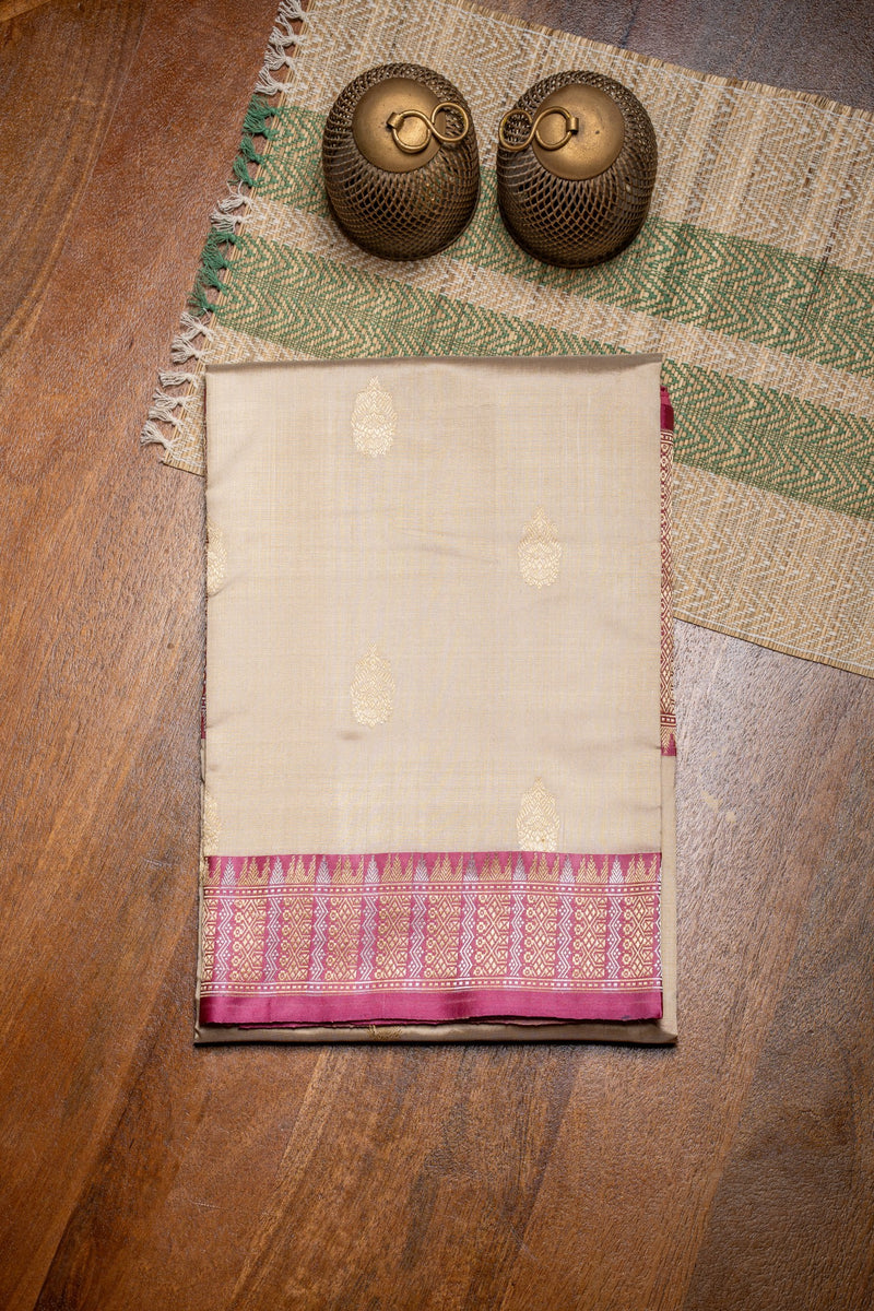 Katan Silk with Satin Border Banarasi Saree