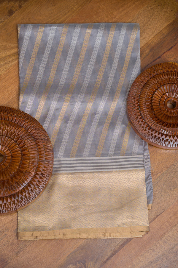 Chanderi Handwoven Handloom Pure Silk Saree.