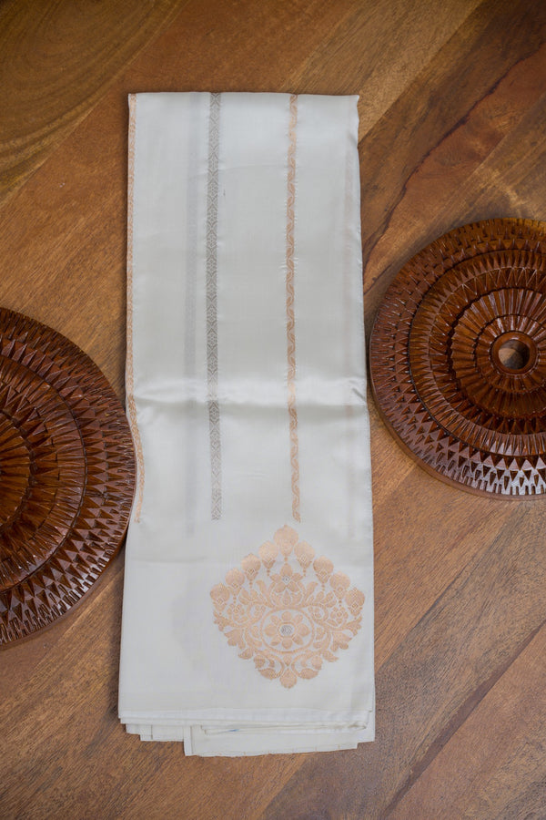 Chanderi Handwoven Handloom Pure Silk Saree.
