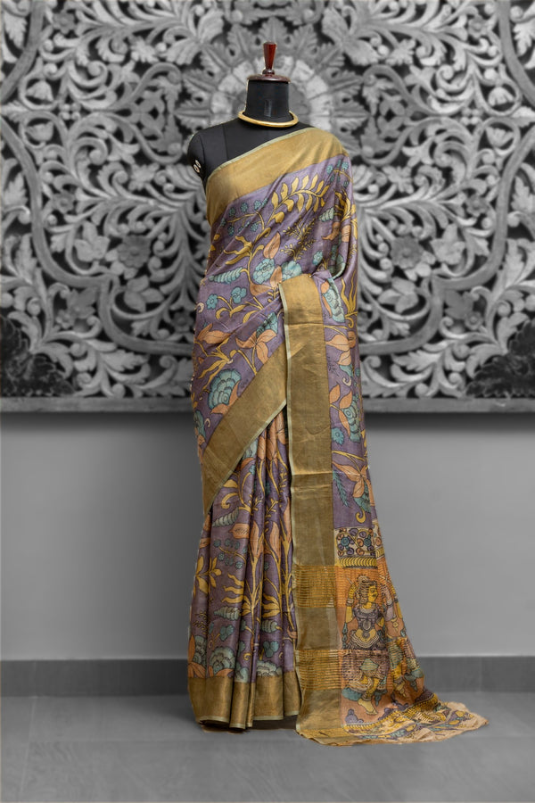 Tussar Kalamkari Sarees