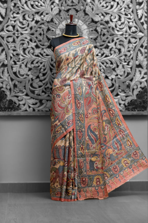 Tussar Kalamkari Sarees