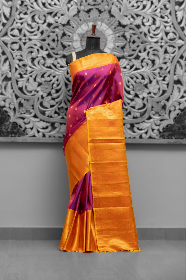 Big Border Self Gadwal Saree