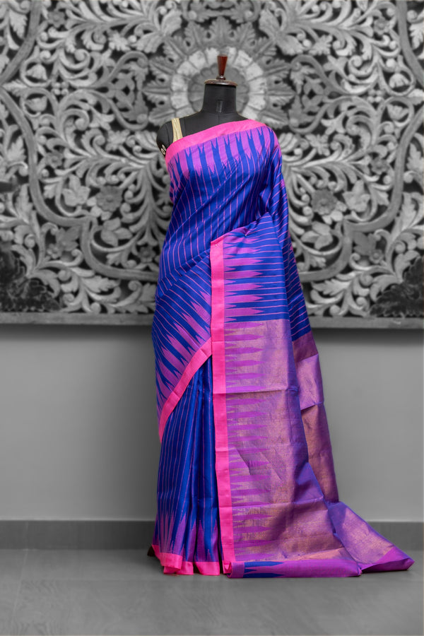 Plain Border Kuttu Gadwal Saree