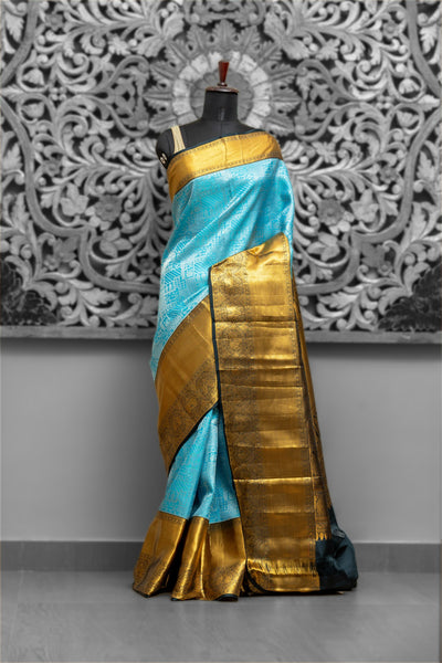 All Over Brocade Big Border Gadwal Saree