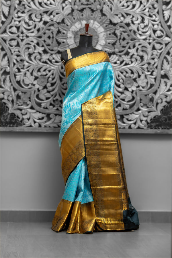 All Over Brocade Big Border Gadwal Saree