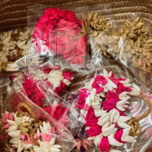 Handcrafted Fabric Gajras | Festive Floral Hair Accessory | Reusable & Lightweight